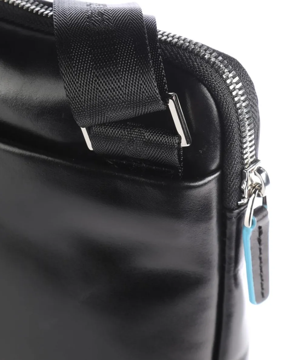 Blue Square Umhängetasche Leder schwarz