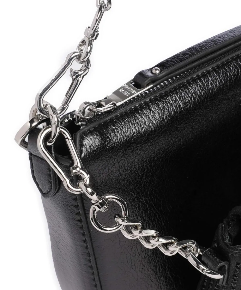 BNAIM-R Schultertasche Lederimitat schwarz