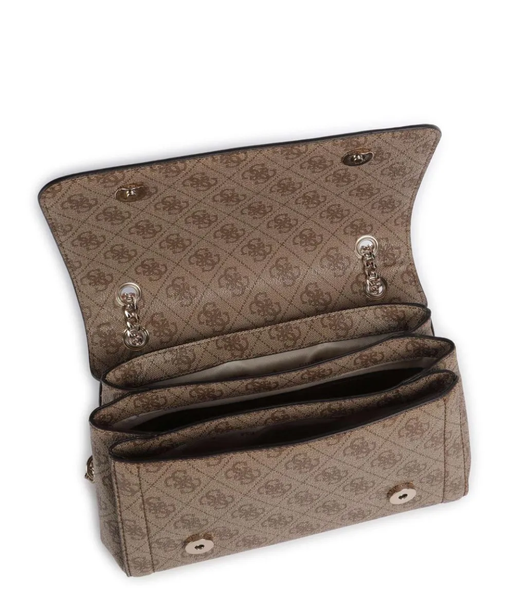 Noelle Schultertasche Lederimitat hellbraun