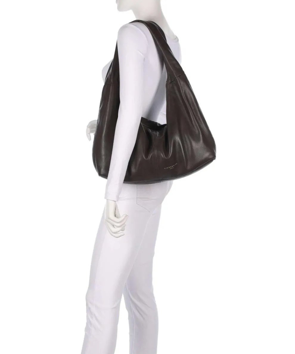 Bo Sheep Natural L Beuteltasche Schafsleder dunkelbraun