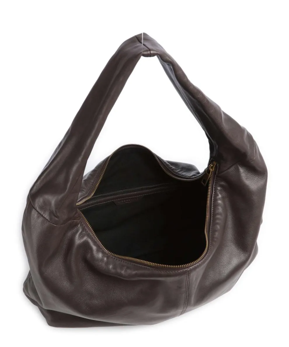 Bo Sheep Natural L Beuteltasche Schafsleder dunkelbraun