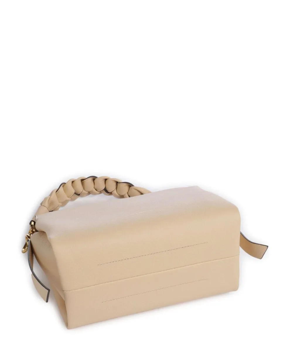 Boheme Grana Double Handtasche genarbtes Leder natur