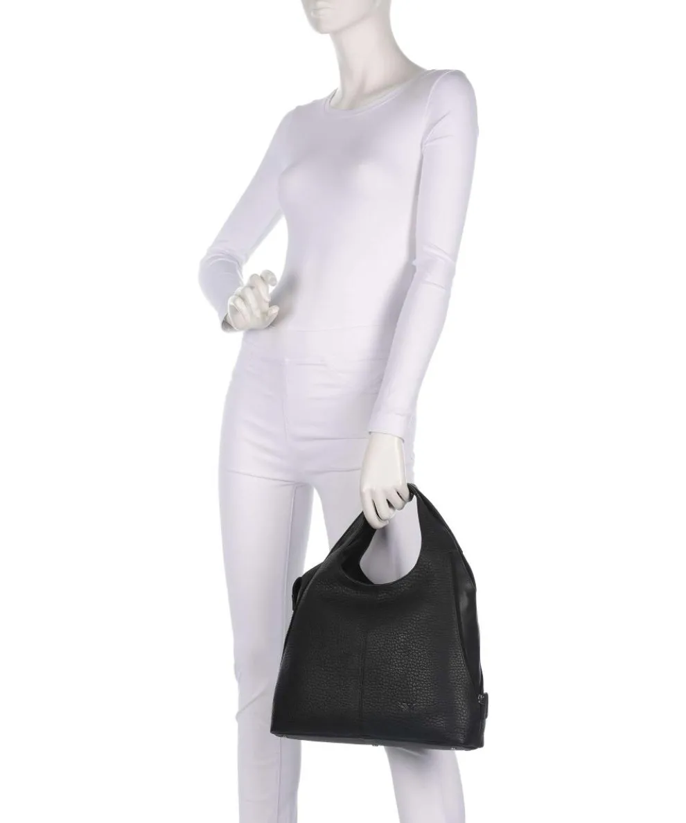 Boston Kirsten Handtasche genarbtes Leder schwarz