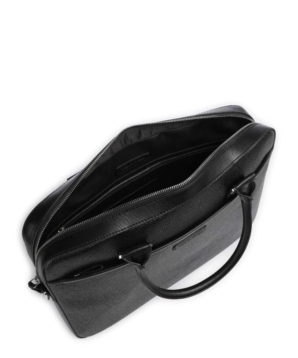 Bosun Aktentasche genarbtes Rindsleder schwarz