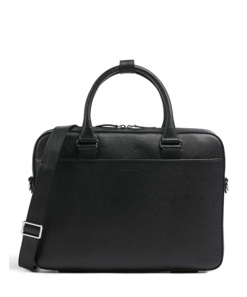 Bosun Aktentasche genarbtes Kalbsleder schwarz