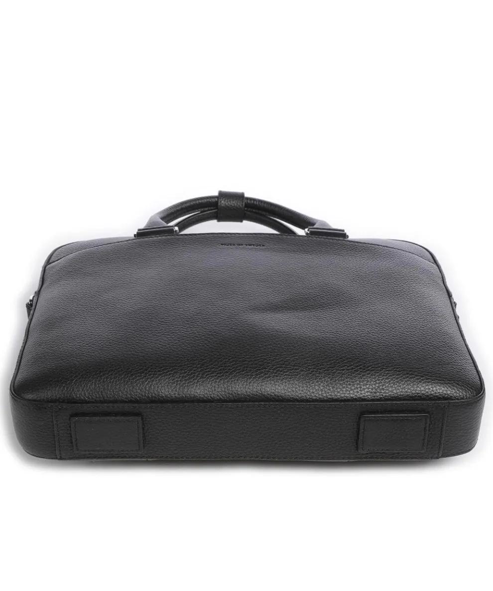 Bosun Aktentasche genarbtes Kalbsleder schwarz