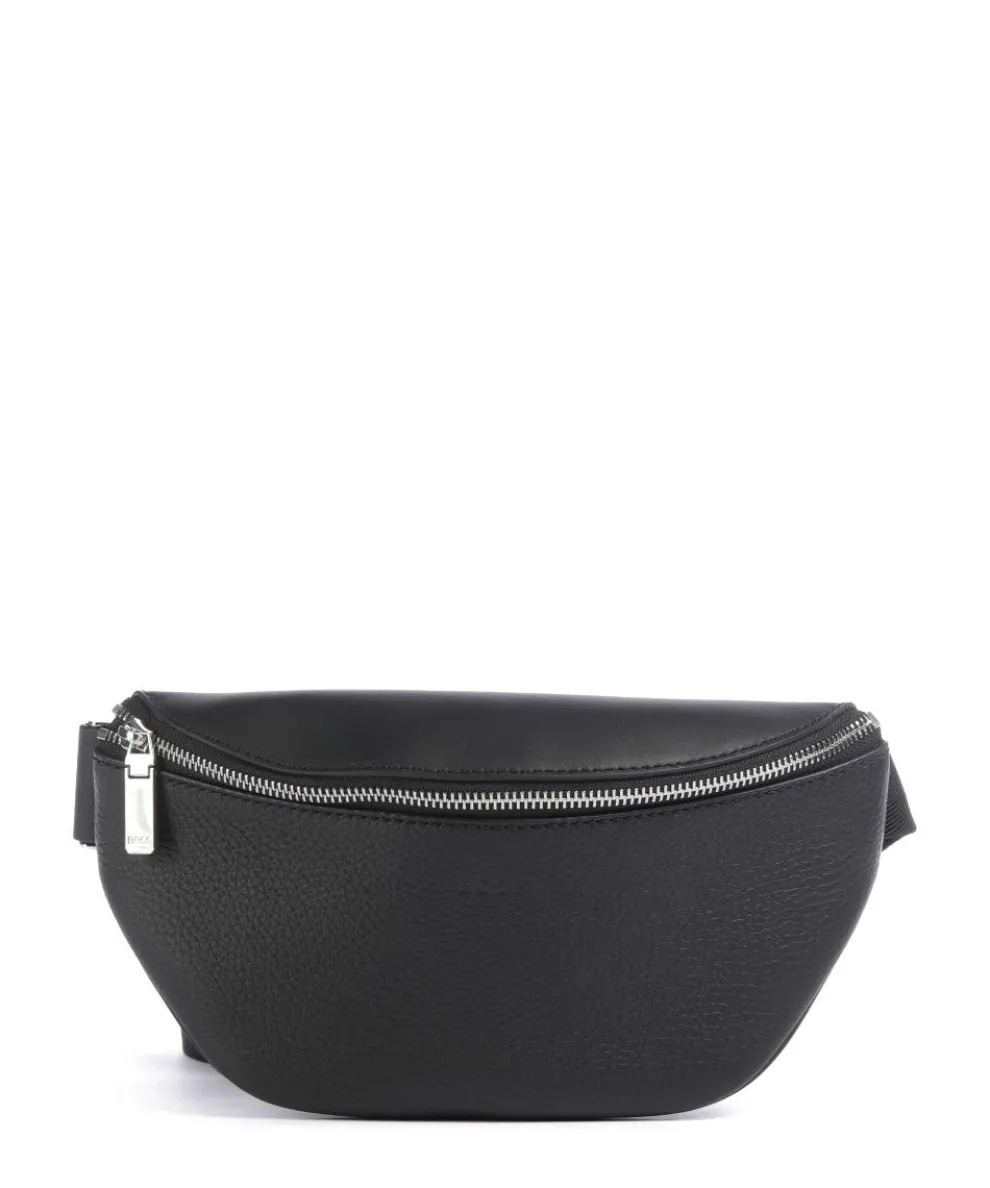 Crosstown Gürteltasche genarbtes Rindsleder schwarz