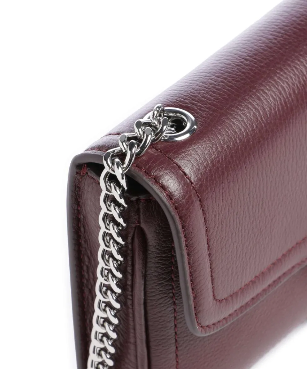 Bradley Large Geldbörse genarbtes Rindsleder wein