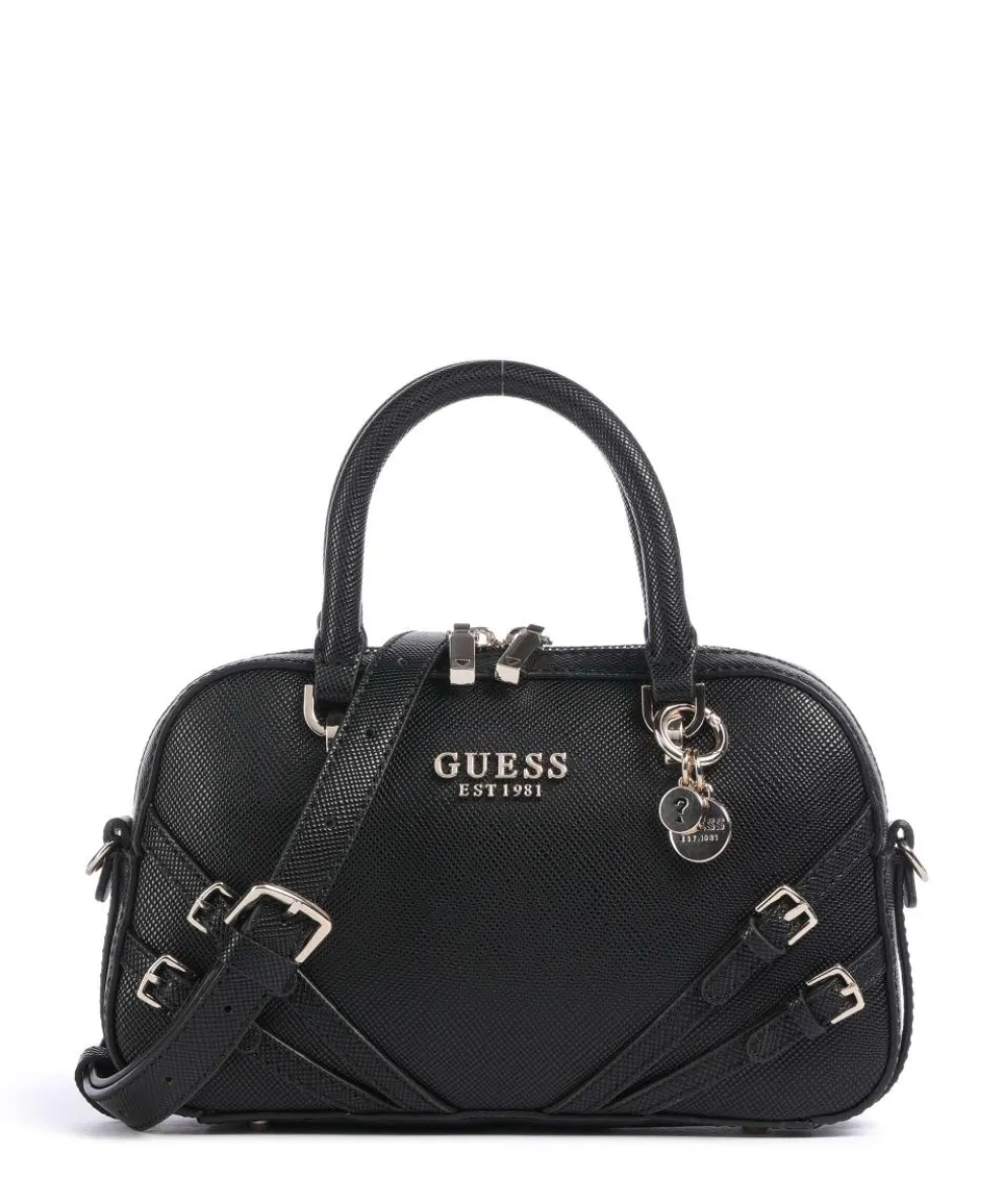 Bramina Handtasche Lederimitat schwarz