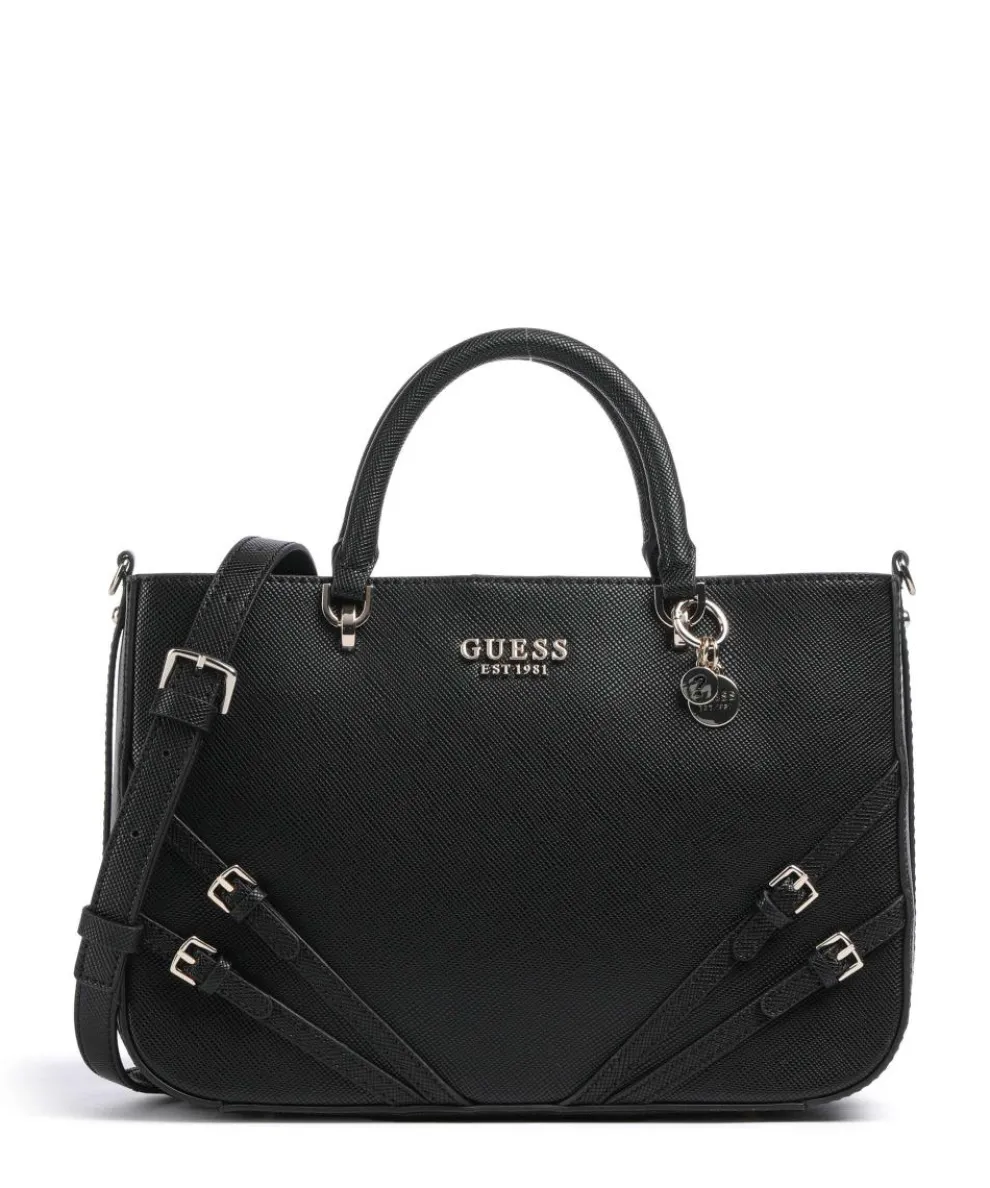 Bramina Handtasche Lederimitat schwarz