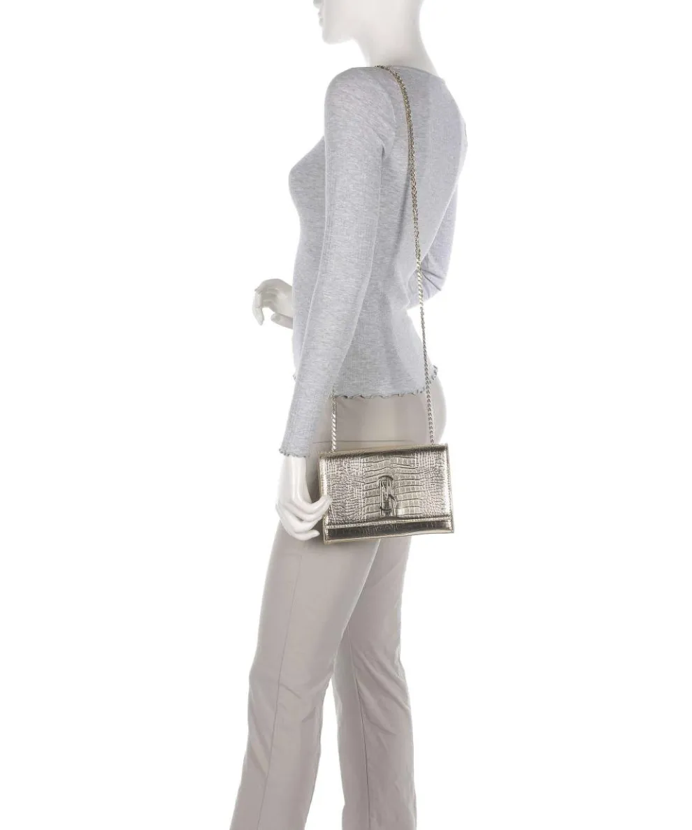 BRAMONIE Umhängetasche Lederimitat gold