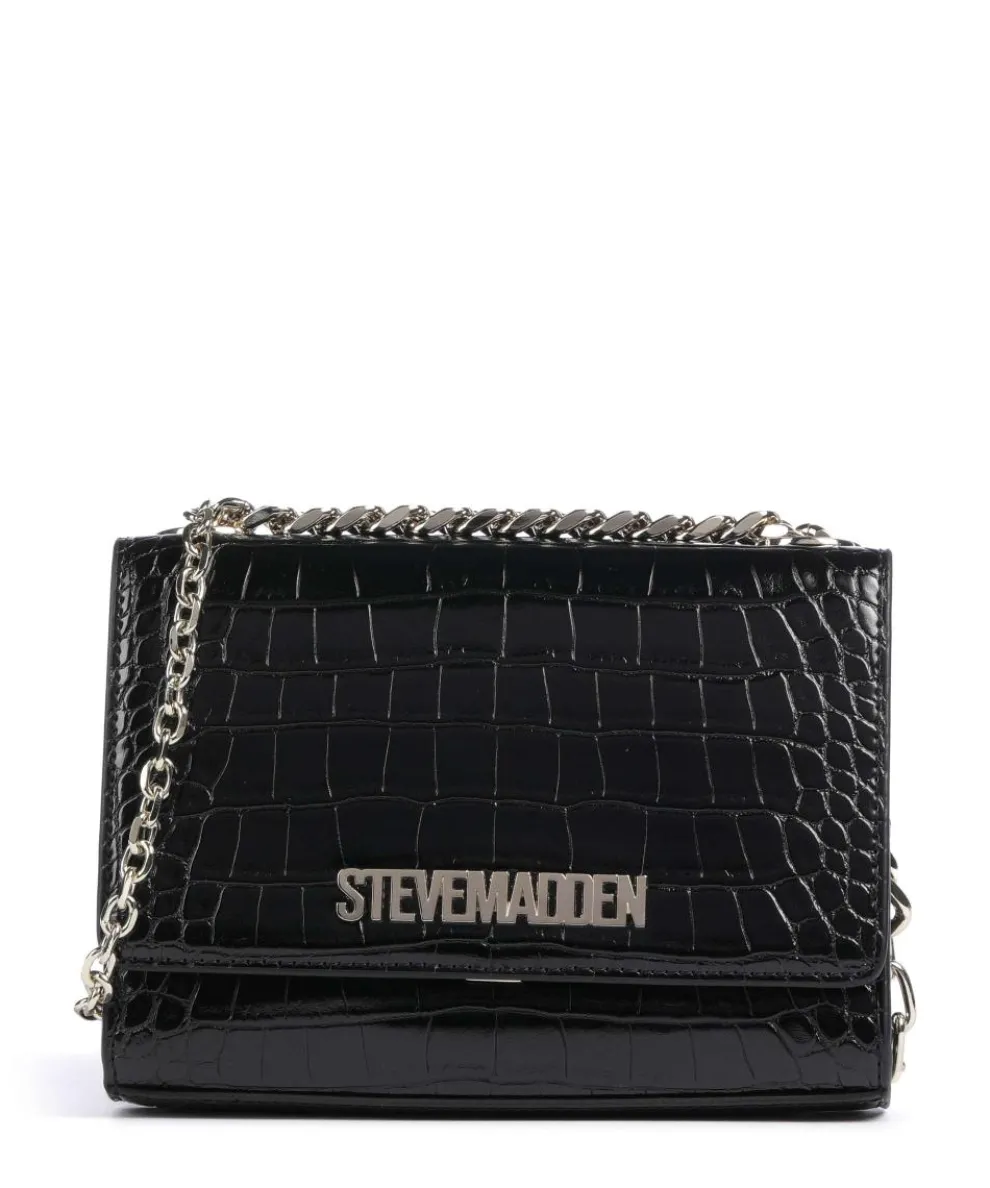 BRAYE Schultertasche Lederimitat schwarz