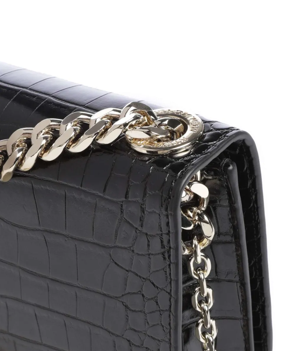 BRAYE Schultertasche Lederimitat schwarz