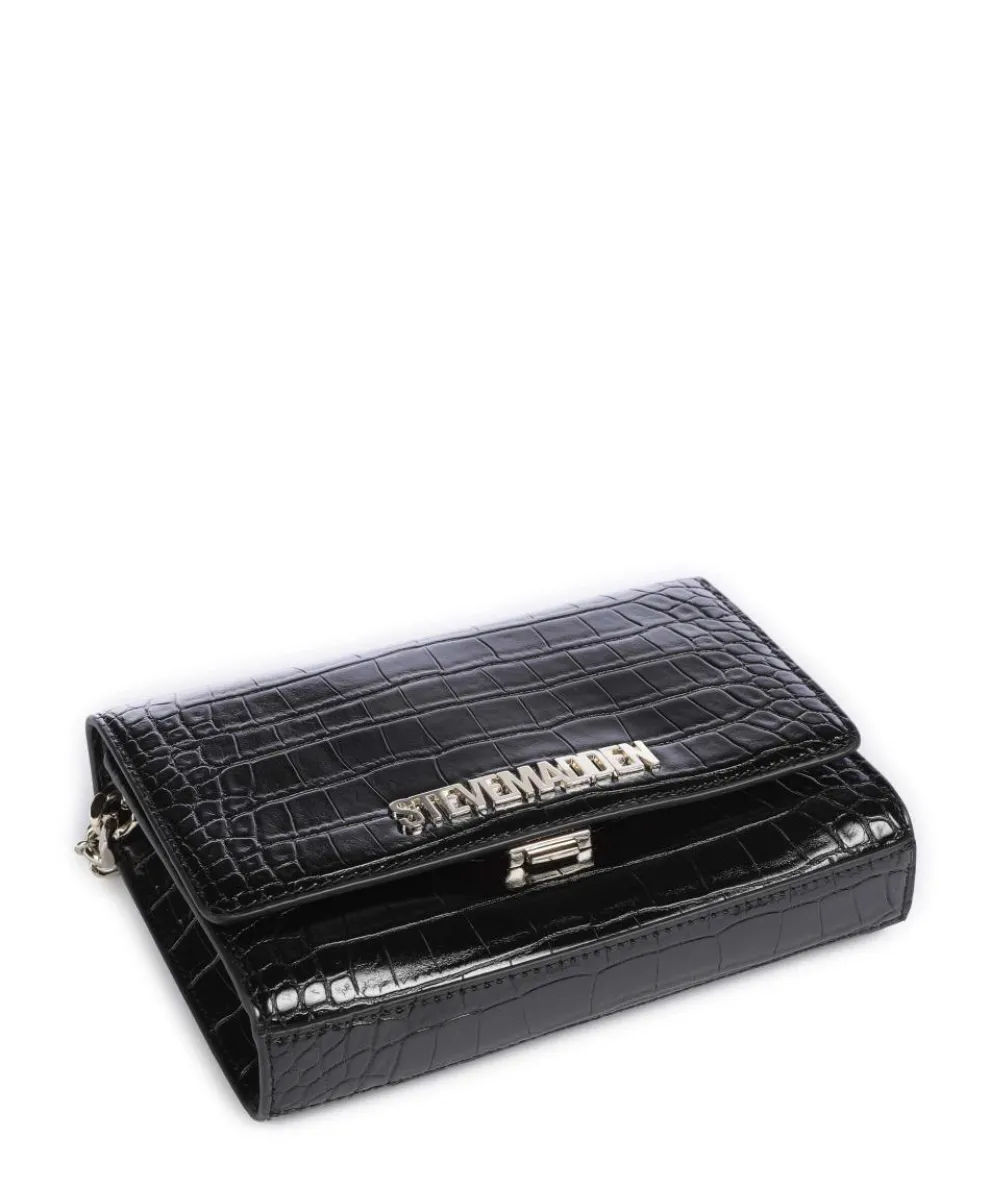 BRAYE Schultertasche Lederimitat schwarz