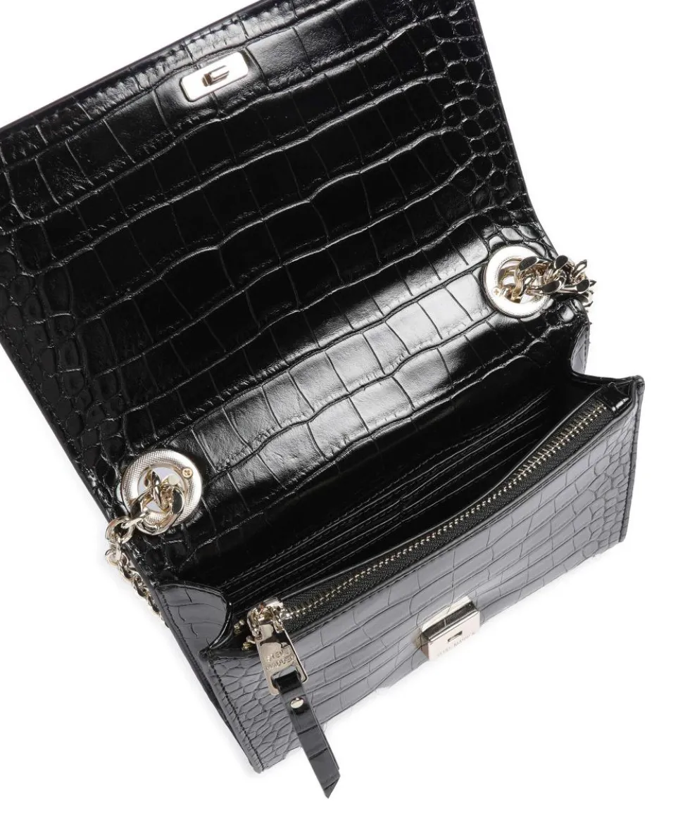 BRAYE Schultertasche Lederimitat schwarz