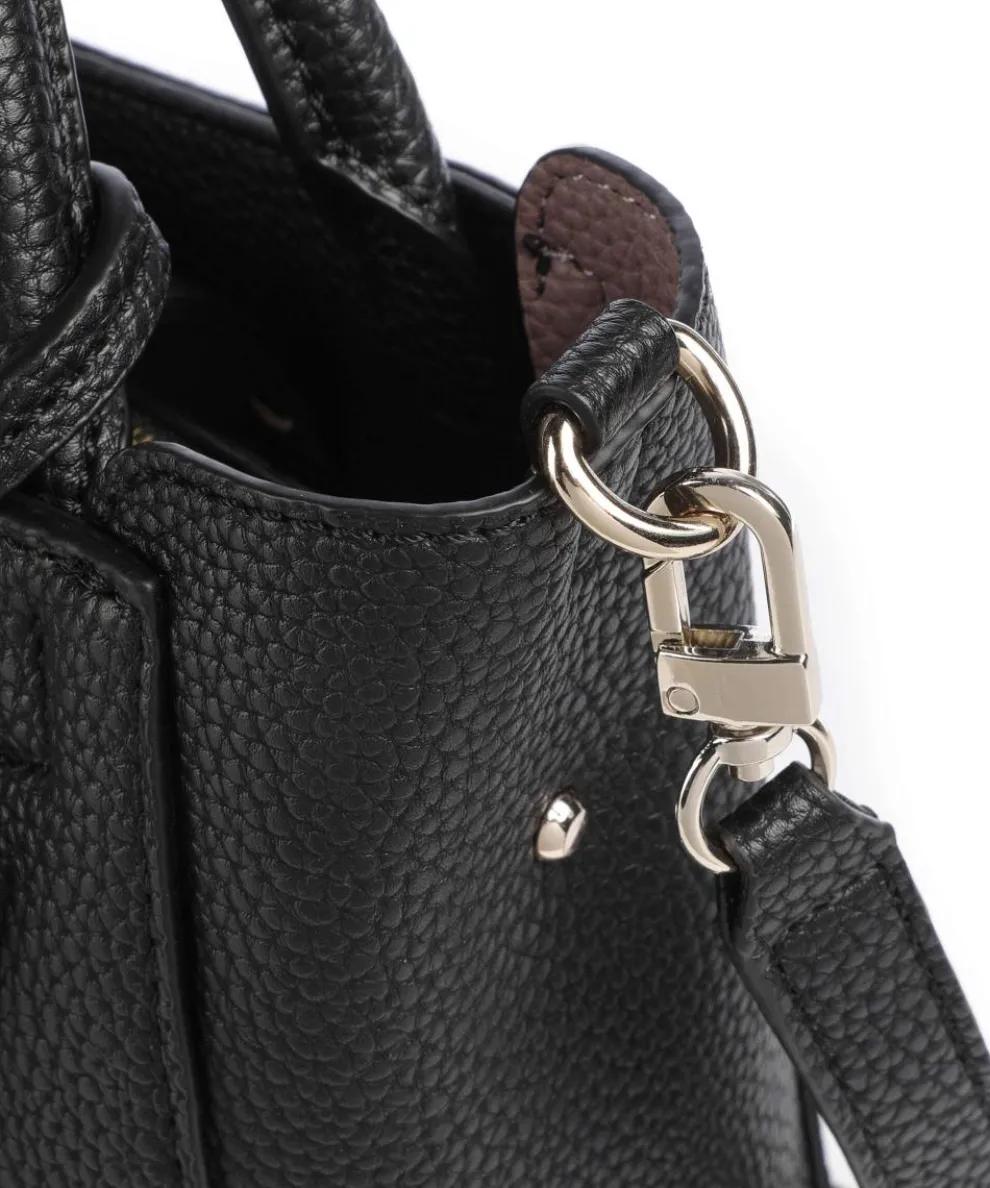 Brenton Handtasche Lederimitat schwarz