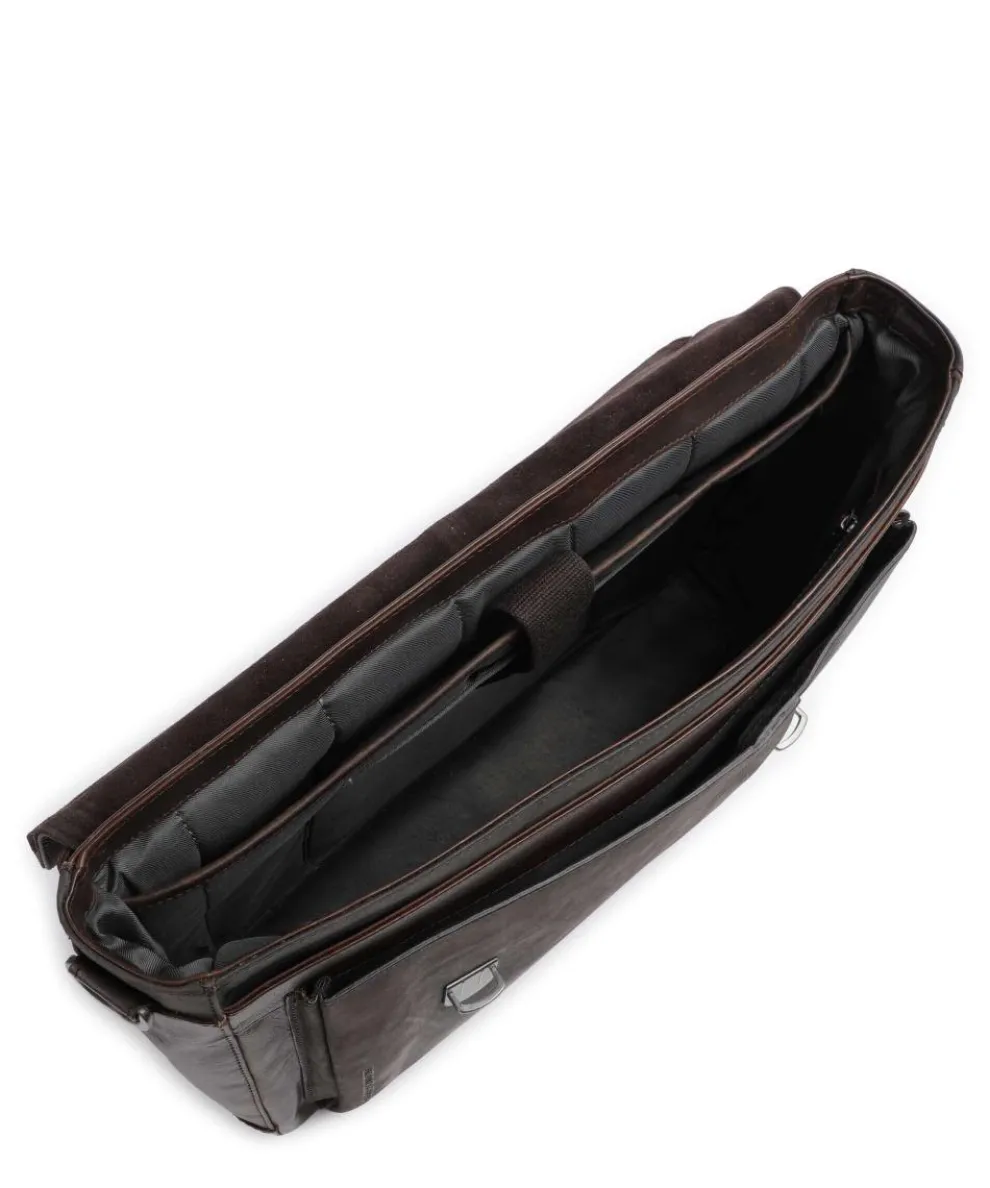 Brick Lane Jim Aktentasche 15″ Leder dunkelbraun