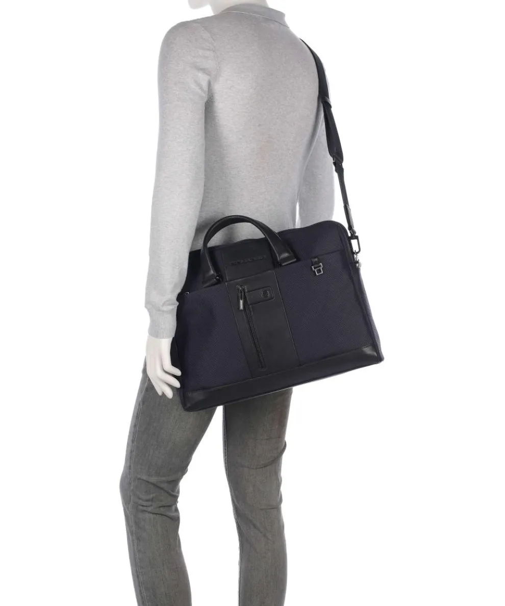 Brief 2 Aktentasche 15″ recyceltes Nylon dunkelblau