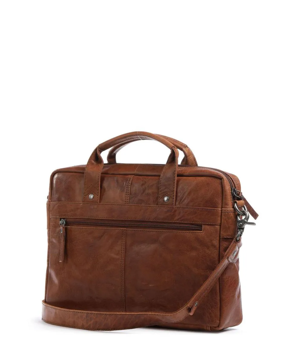 Bronco Aktentasche 14″ Büffelleder cognac