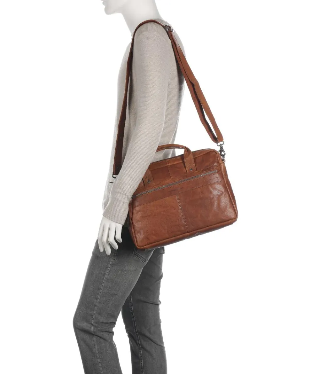 Bronco Aktentasche 14″ Büffelleder cognac