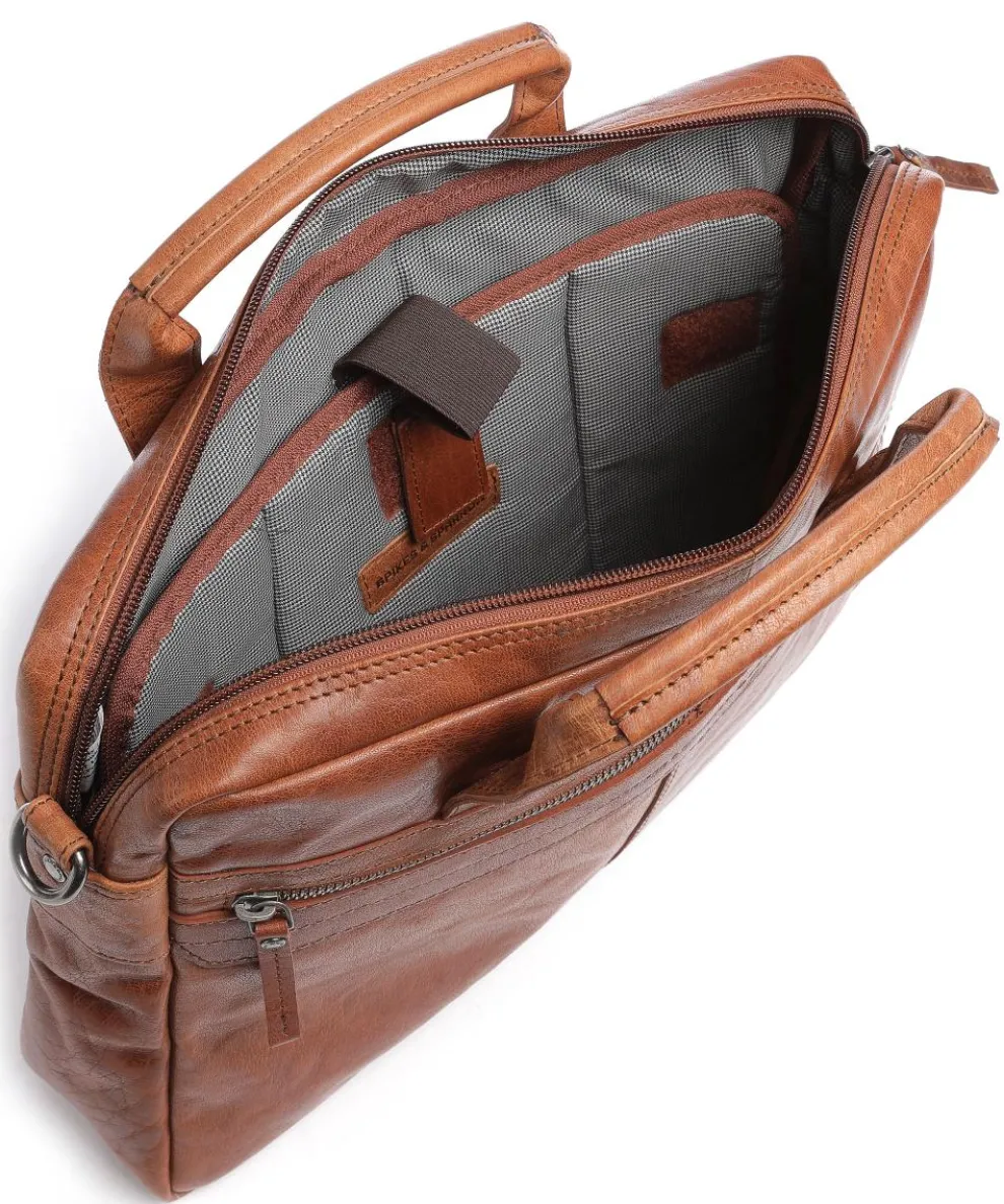 Bronco Aktentasche 14″ Büffelleder cognac