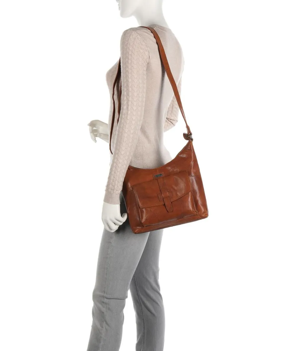 Bronco Beuteltasche Leder cognac