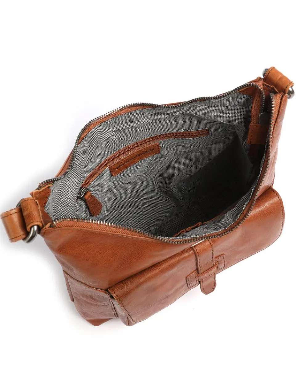 Bronco Beuteltasche Leder cognac