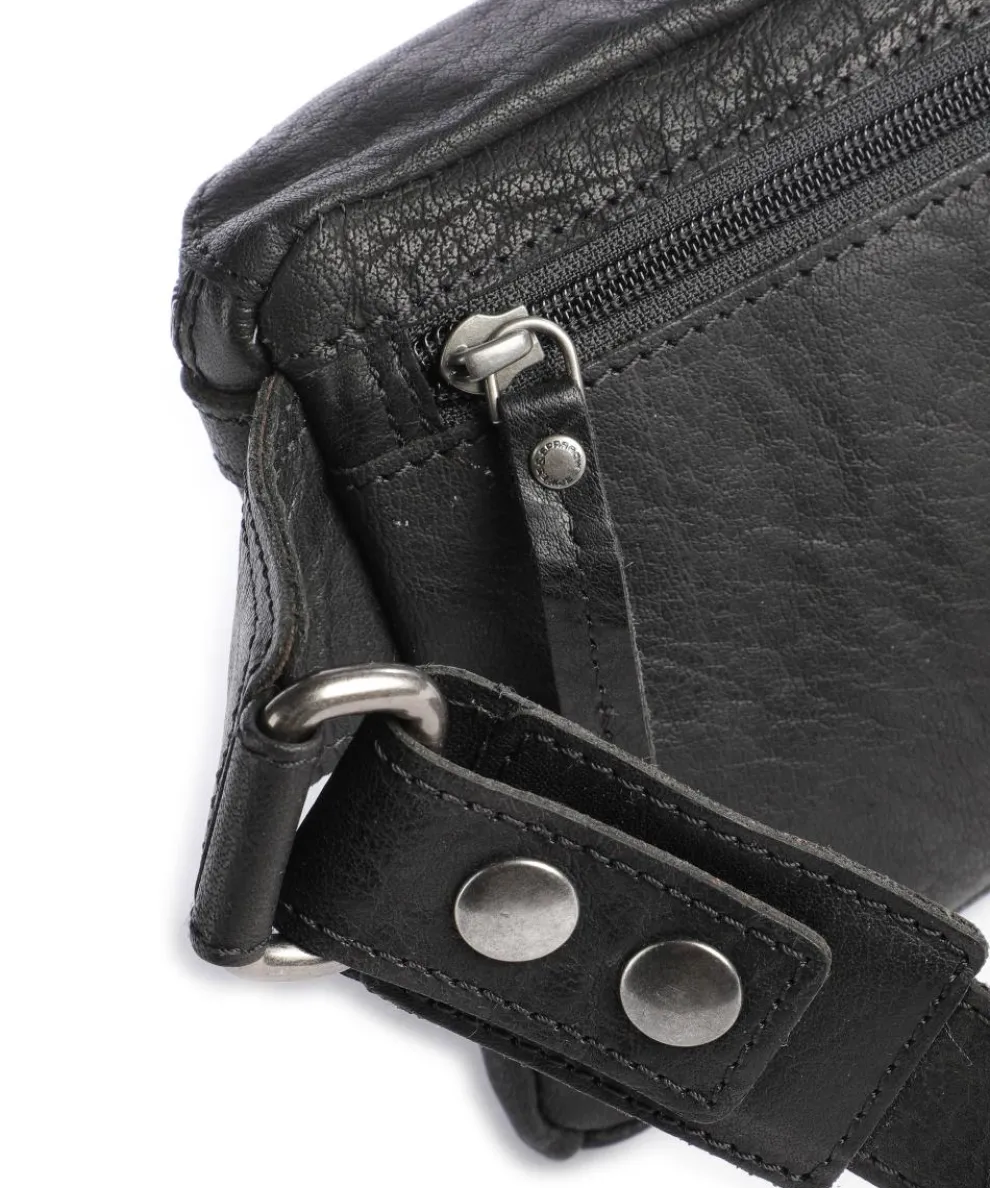 Bronco Gürteltasche Leder schwarz
