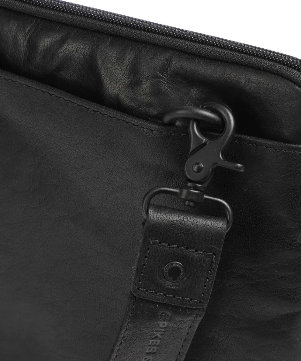 Bronco Laptoptasche 15″ fein genarbtes Leder schwarz