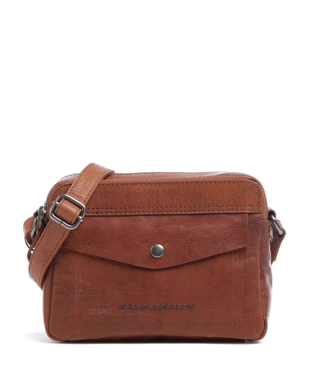 Bronco Umhängetasche Büffelleder cognac