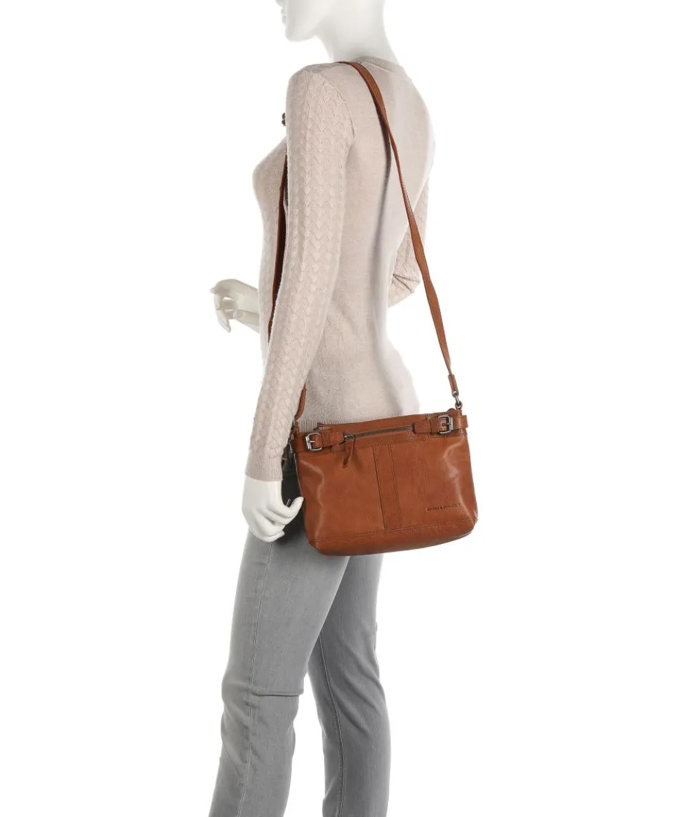 Bronco Umhängetasche Leder cognac