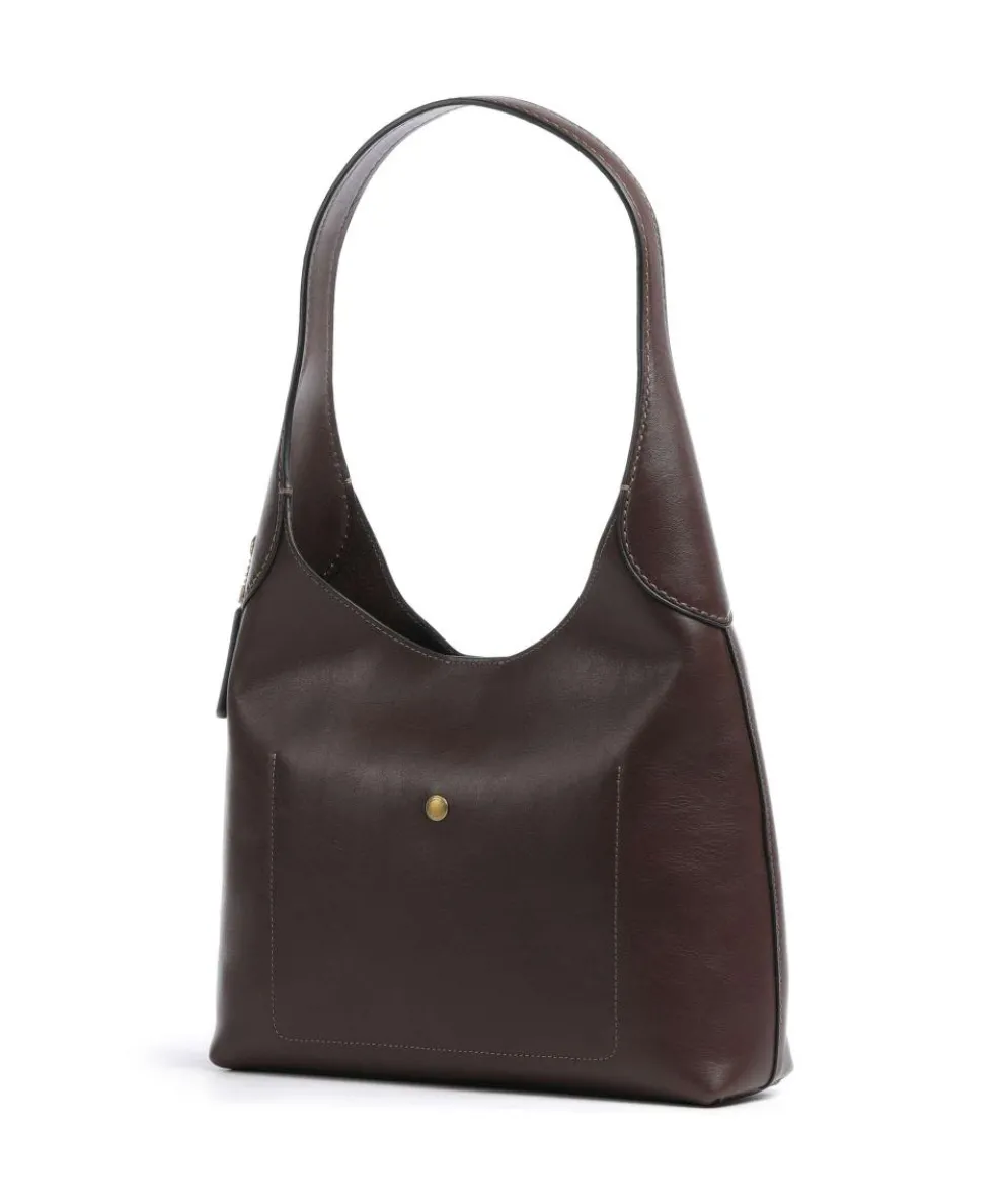 Brooklyn 28 Beuteltasche fein genarbtes Leder dunkelbraun