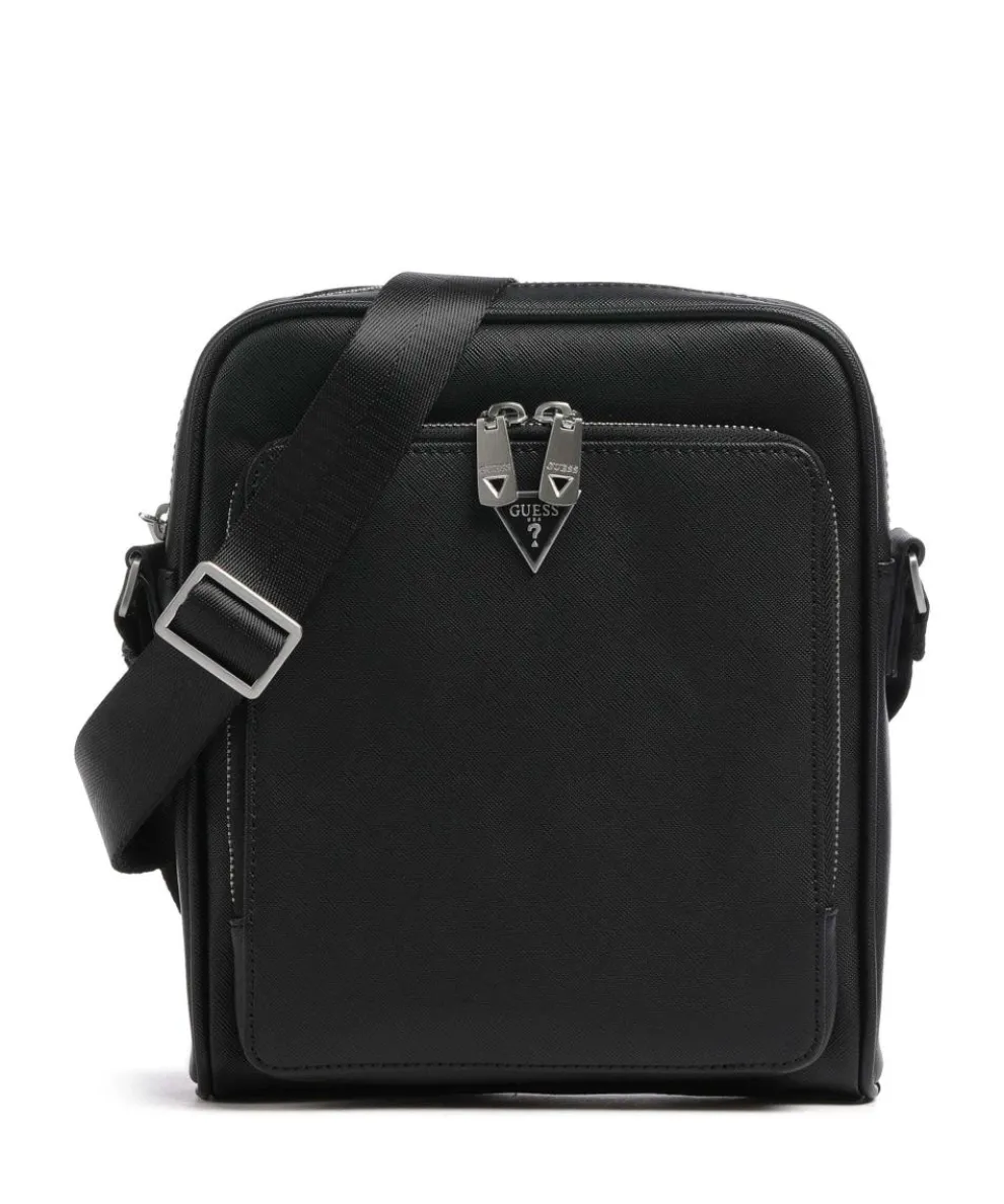 Milano Eco Umhängetasche Lederimitat schwarz