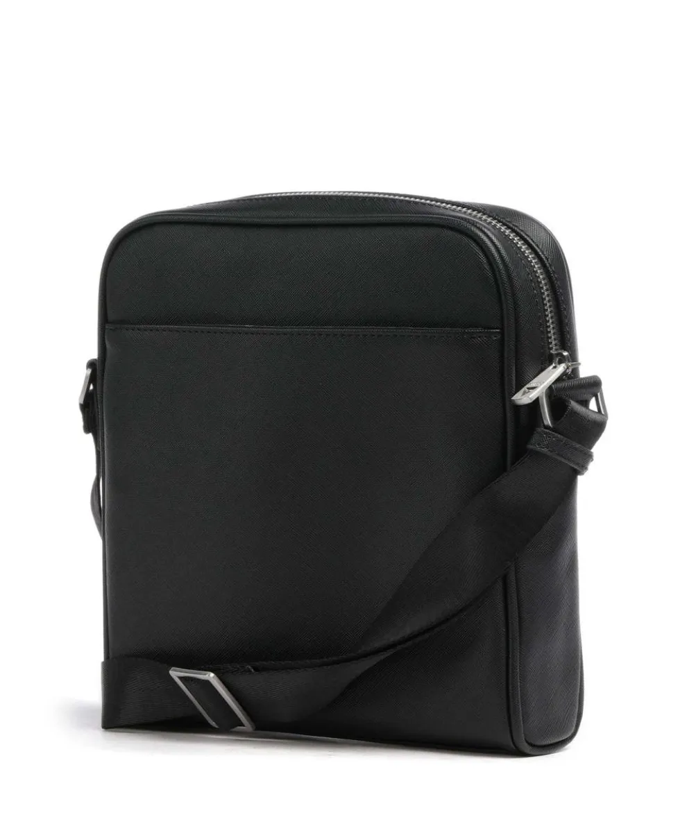 Milano Eco Umhängetasche Lederimitat schwarz