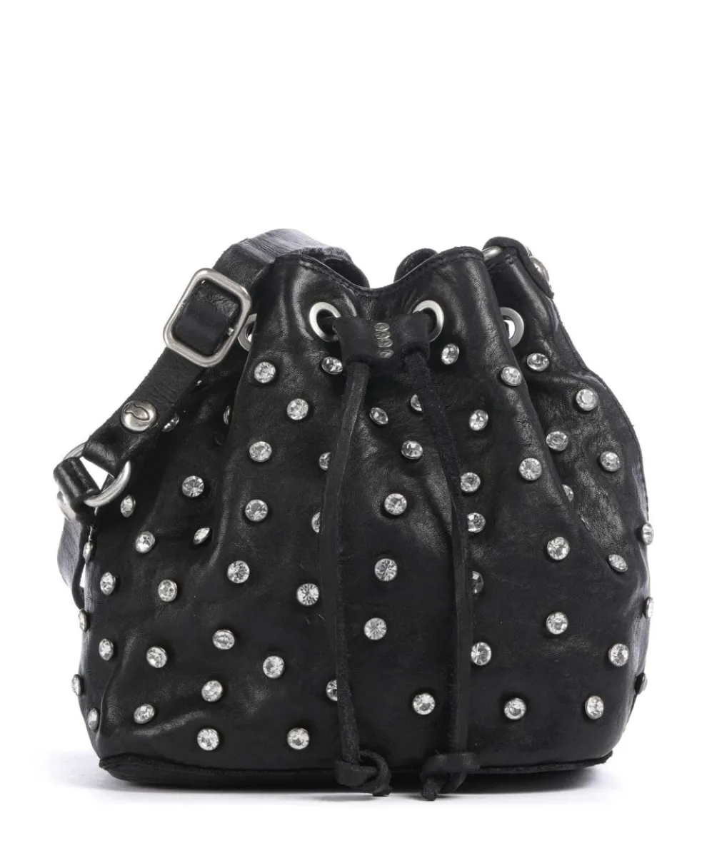 Bucket bag Rindsleder schwarz