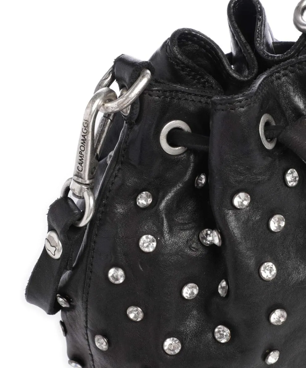 Bucket bag Rindsleder schwarz