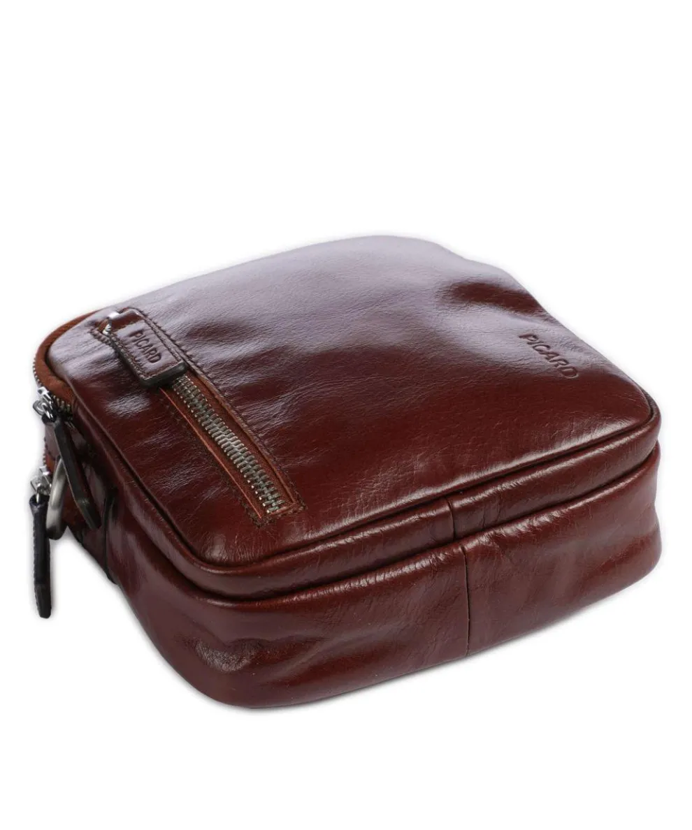 Buddy Umhängetasche Büffelleder cognac