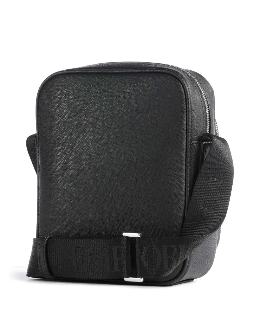 Business Regenerated Umhängetasche Lederimitat schwarz