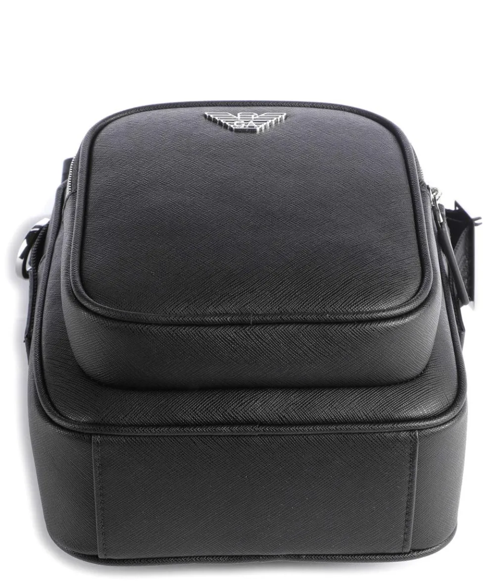 Business Regenerated Umhängetasche Lederimitat schwarz