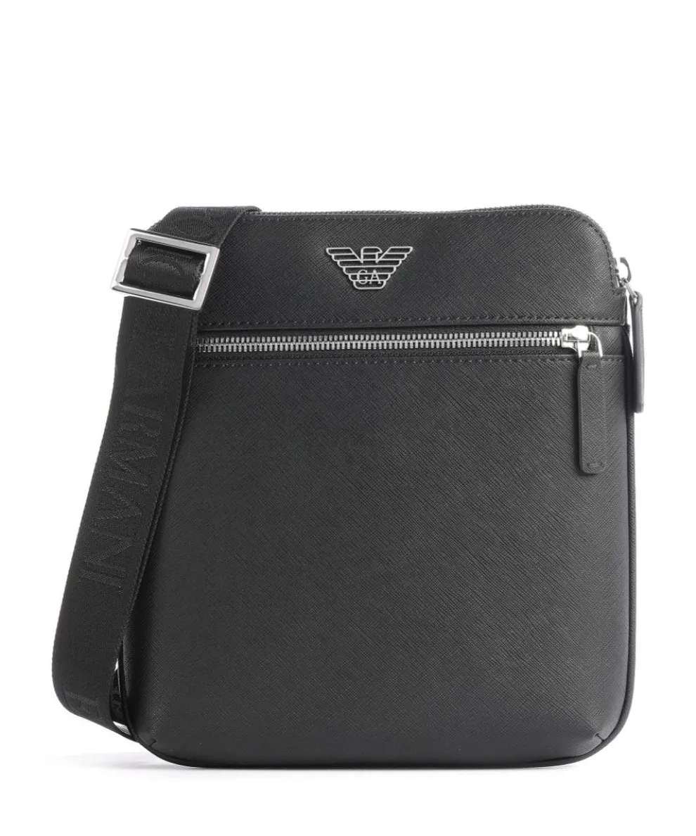 Business Regenerated Umhängetasche Lederimitat schwarz