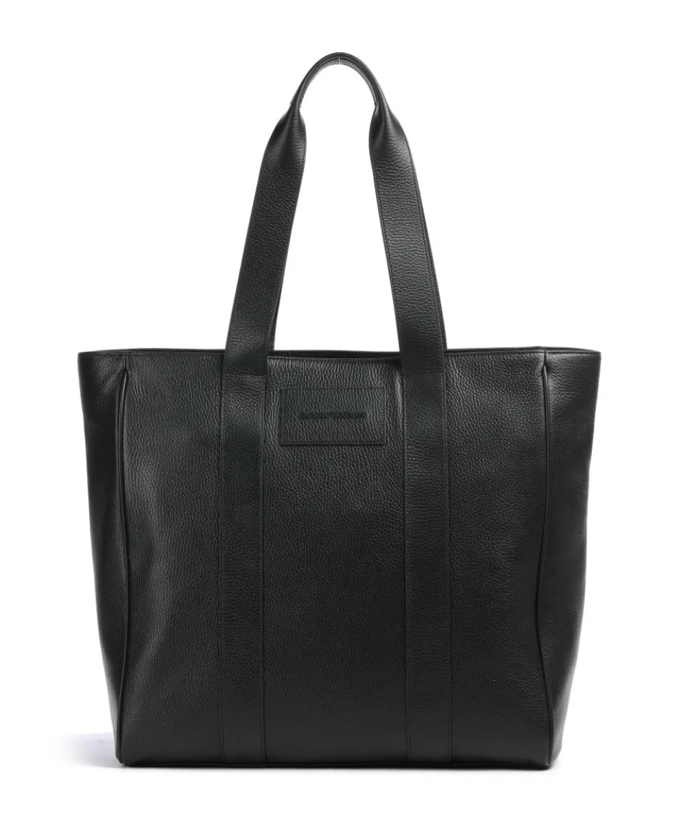 Business Shopper 15″ genarbtes Rindsleder schwarz