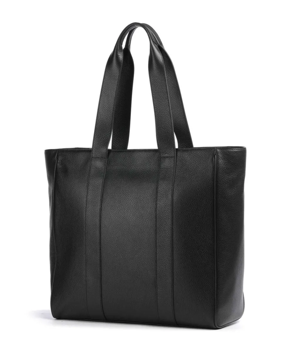 Business Shopper 15″ genarbtes Rindsleder schwarz