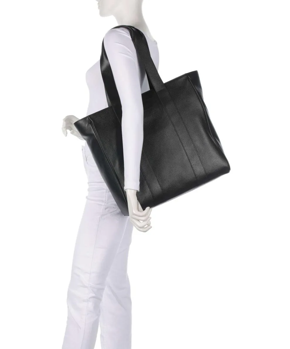 Business Shopper 15″ genarbtes Rindsleder schwarz