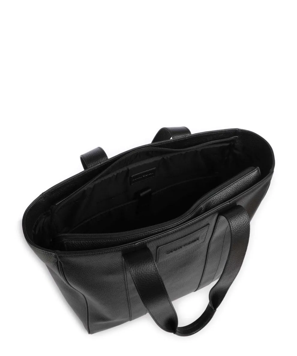 Business Shopper 15″ genarbtes Rindsleder schwarz