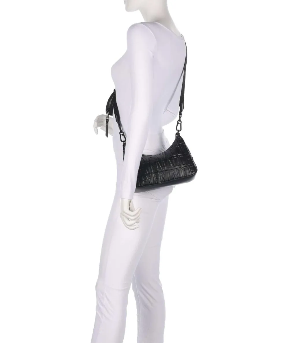 BVEGA Schultertasche Lederimitat schwarz