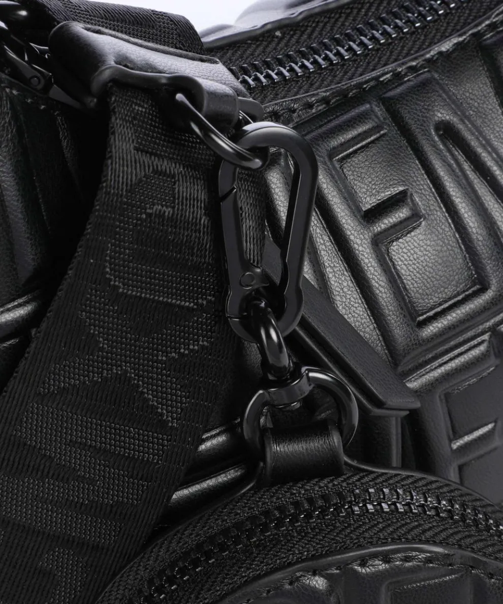 BVEGA Schultertasche Lederimitat schwarz