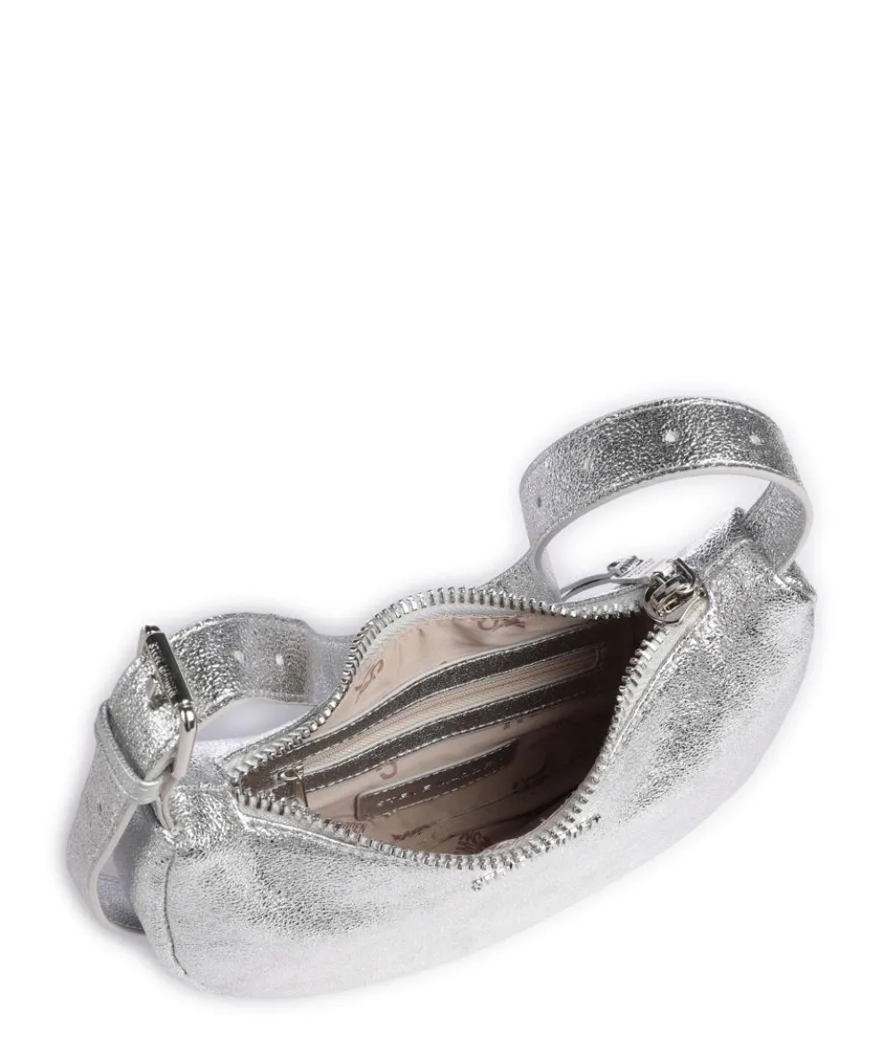 BVESNA Schultertasche Lederimitat silber