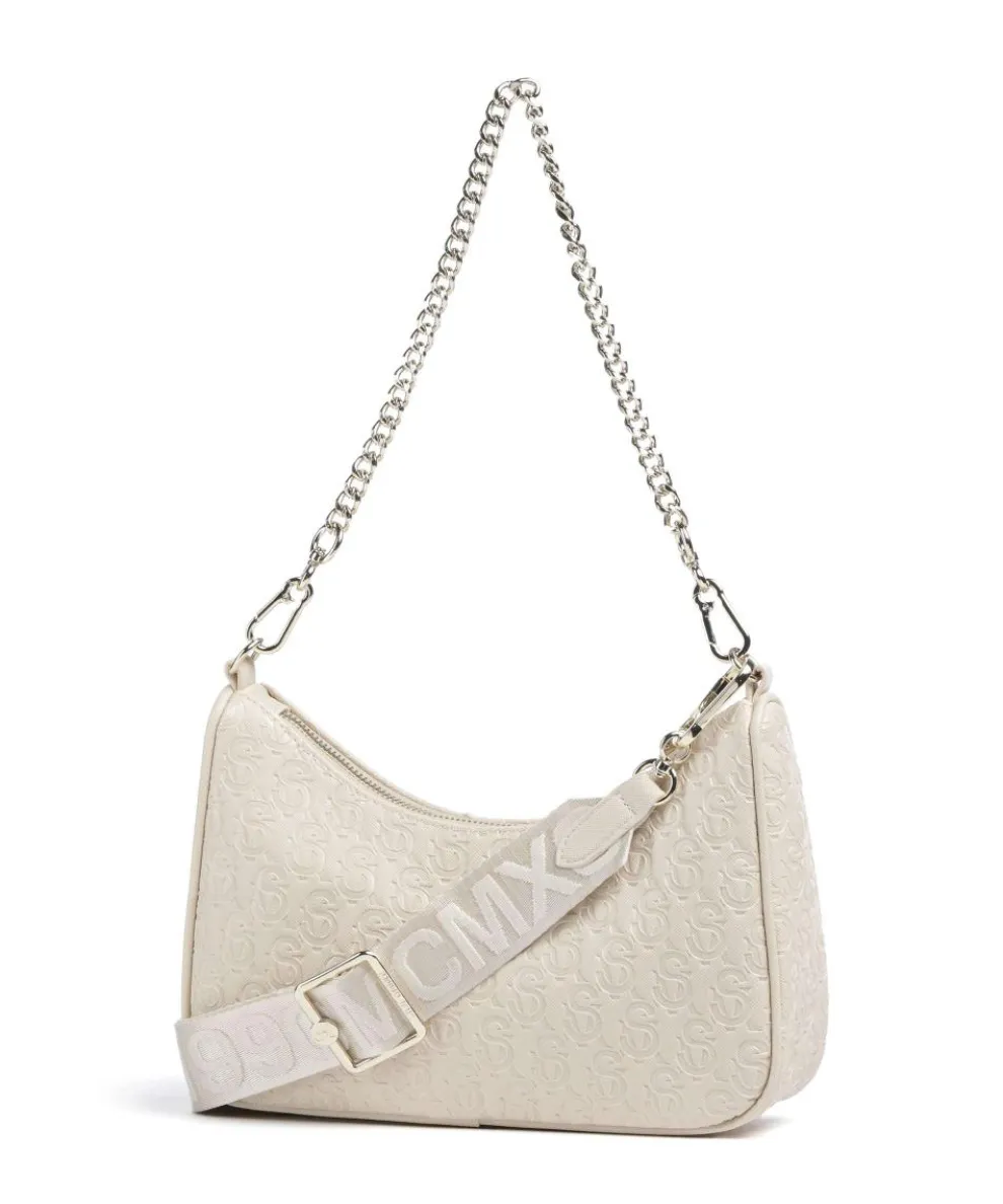 BVICE-E Schultertasche Lederimitat creme