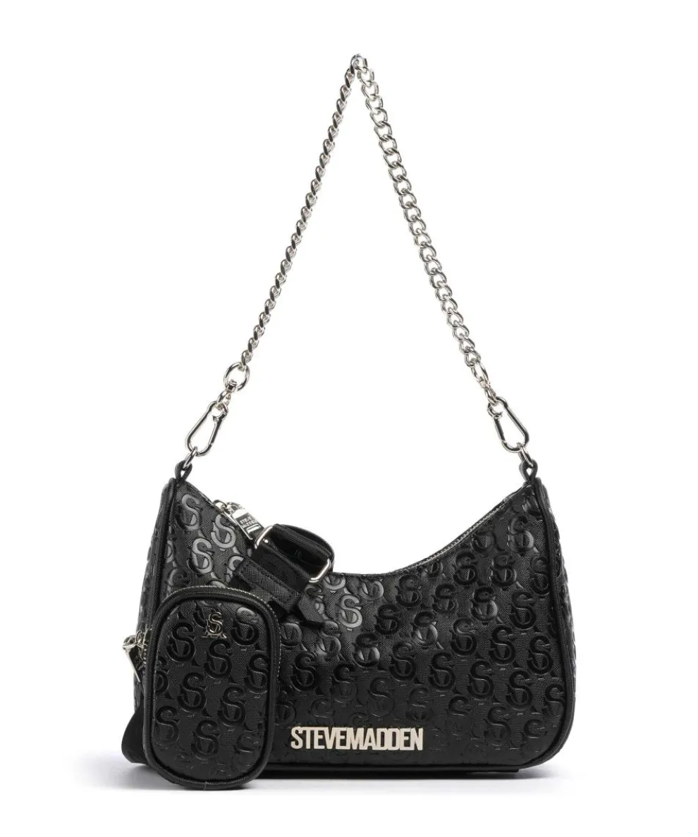 BVICE-E Schultertasche Lederimitat schwarz