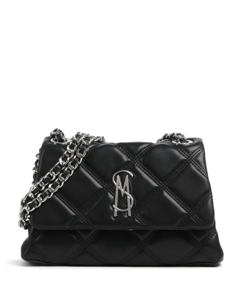 BVOLTURI Schultertasche Lederimitat schwarz